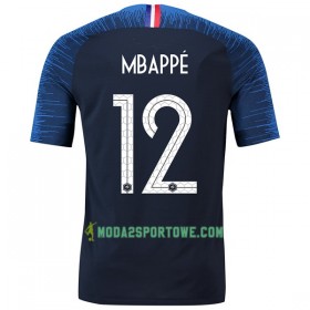 Koszulka Francja Mbappe 12 Mistrzostwa Świata 2018 Domowe Stroje Piłkarskie